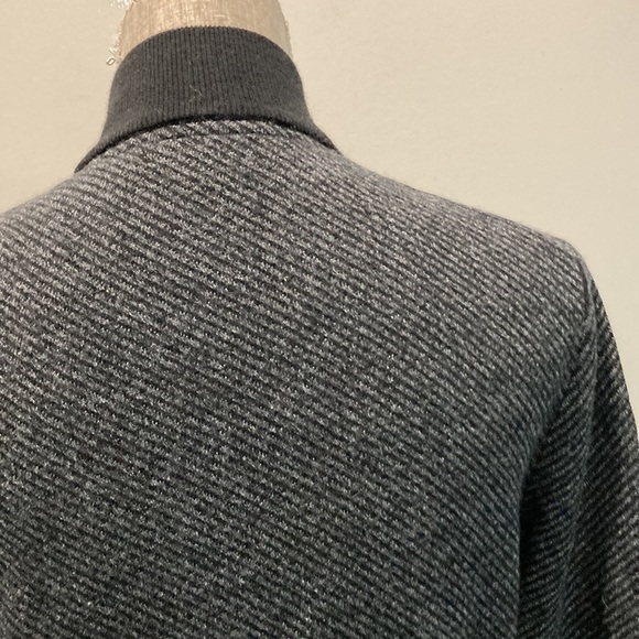 Ted Baker London Grey Wool Zip V neck Sweater Small Medium Fit 3 - Picture 11 of 16